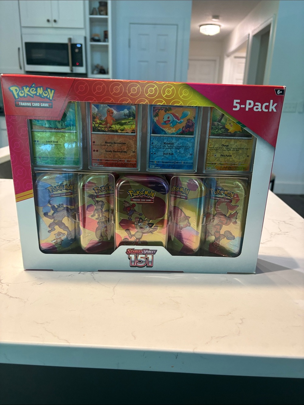 Pokémon TCG: Scarlet & Violet—151 Mini Tin 5-Pack Bundle; factory sealed